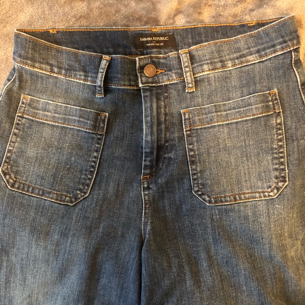 High Waisted Banana Republic Flare Jeans